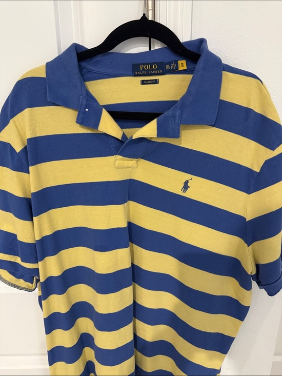 Polo Ralph Lauren Other - Polo by Ralph Lauren Yellow and Blue Striped Polo Shirt - Mens